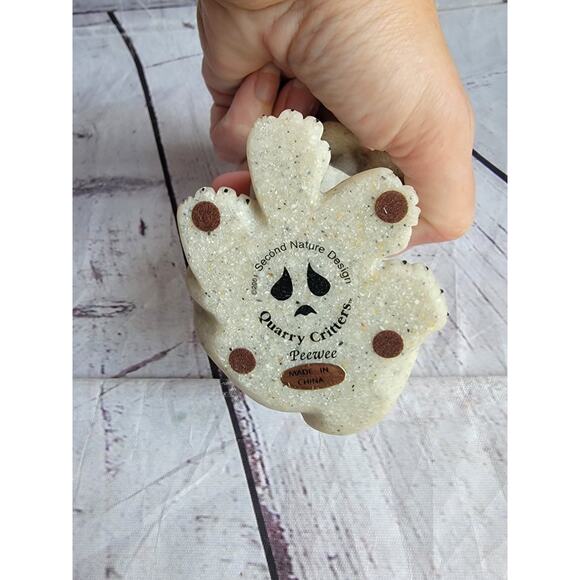 Vintage Quarry Critters 2001 PeeWee Hound Dog Puppy Second Nature Design 4" Tall - Picture 6 of 7